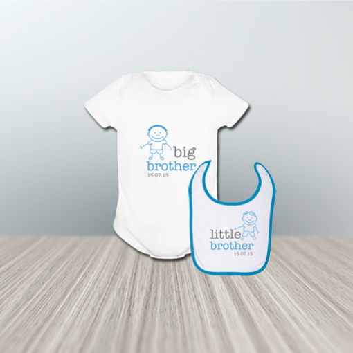 Δώρο για Δίδυμα Αγοράκια, Σετ Φορμάκι με Σαλιάρα