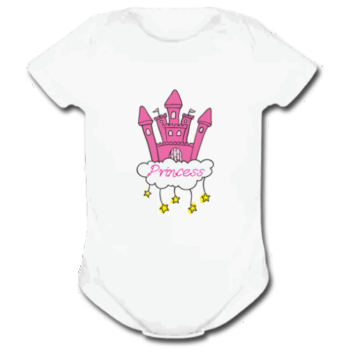 Βρεφικό Φορμάκι για Κοριτσάκια, με Κάστρο Πριγκίπισσας