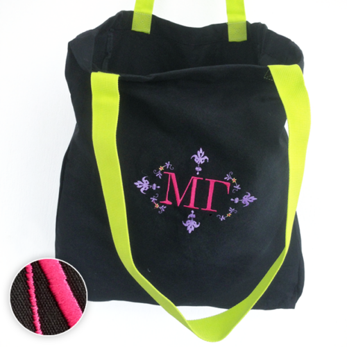 Κεντημένα Αρχικά, Σχέδιο σε Τσάντα για ψώνια Προσωποποιημένη