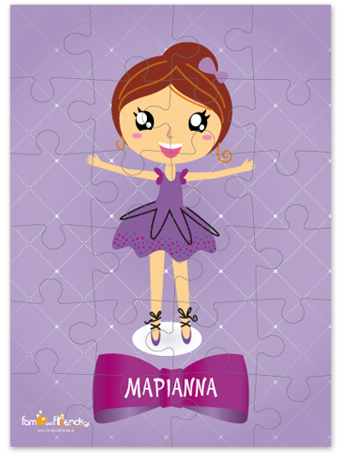 Μωβ Παζλ Μπαλαρίνα