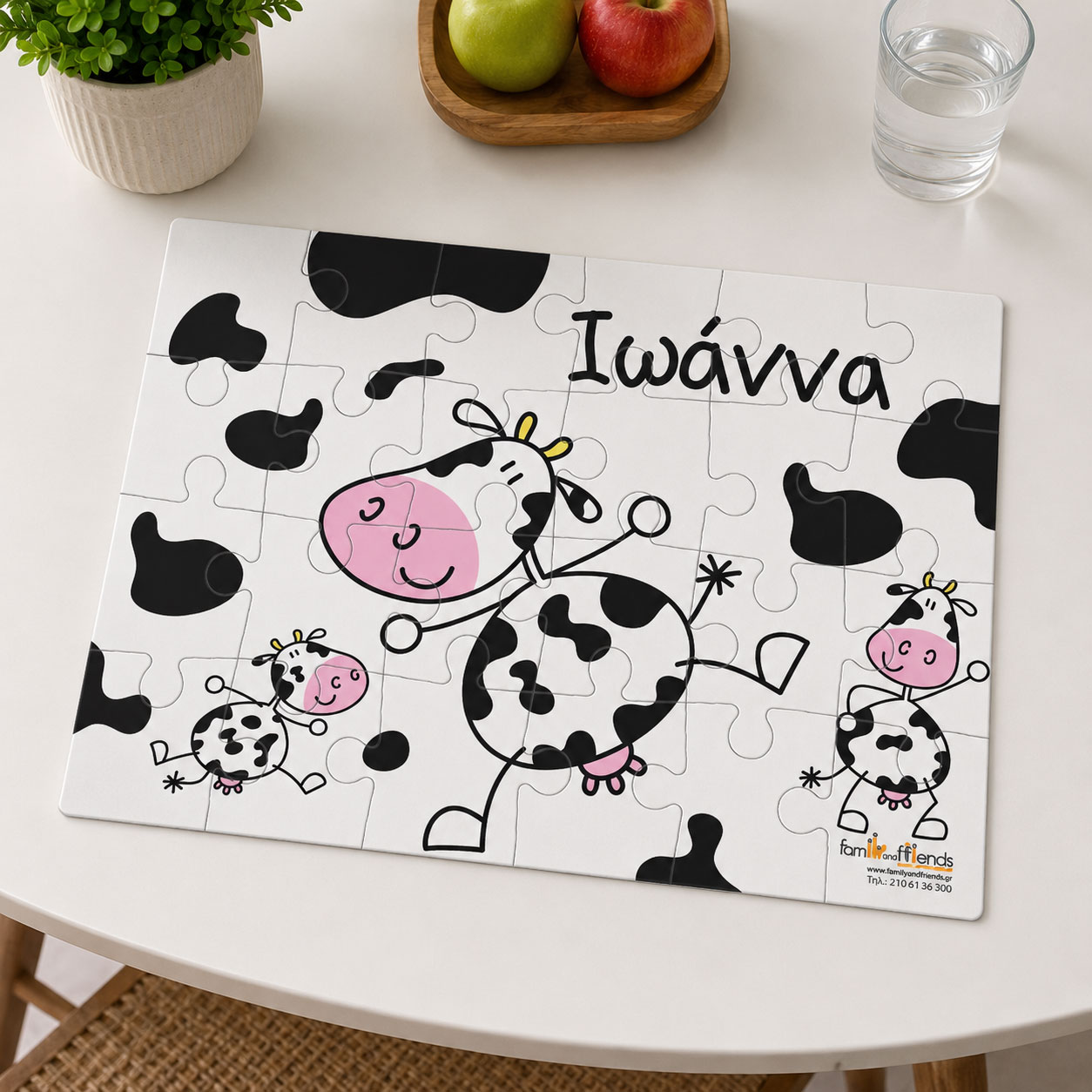 puzzle-pazl-me-ageladitsa-onoma-familyandfriends.gr doro gia agoria koritsia party genethlia