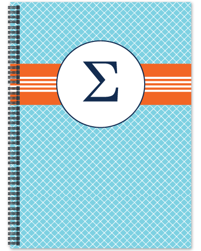 Τετράδιο Σπιράλ για Δώρο με Αρχικό Γράμμα Ονόματος