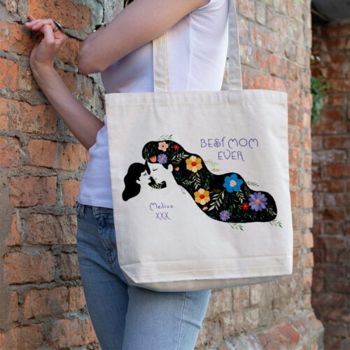 Για Γυναίκες Πάνινη Τσάντα, tote bag, με Όνομα