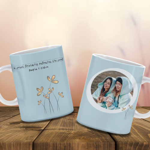 Friendship Κούπα με Φωτογραφία για φίλες, εκτύπωση Ονόματα