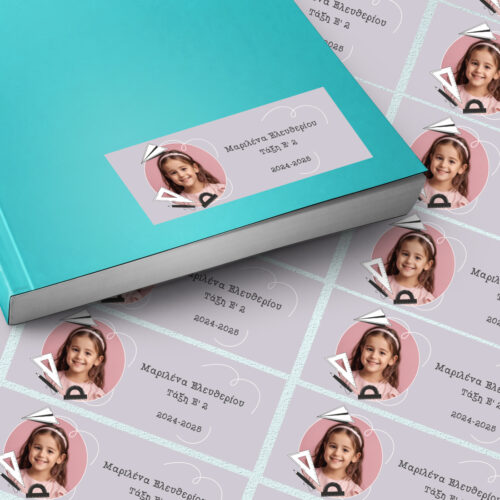 Ετικέτες, Αυτοκόλλητα με Όνομα, Φωτογραφία, για Βιβλία, Τετράδια