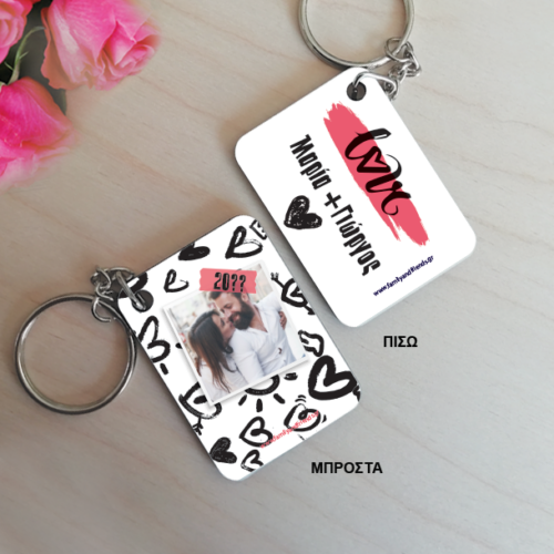 Δύο Όψεων με Ονόματα, Φωτογραφία, Μπρελόκ Ξύλινο