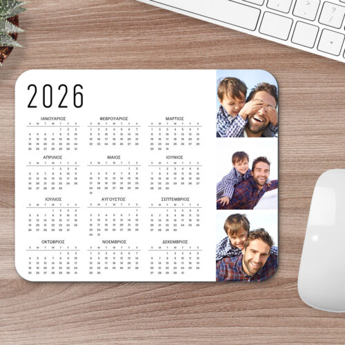 Mousepad Ημερολόγιο για το Γραφείο με Φωτογραφίες