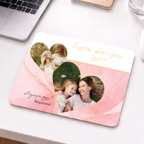 mousepad gia grafeio me dyo fotografies doro gia gynaikes me onomata eyxes familyandfriends